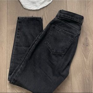 Pull&bear washed black mom jeans